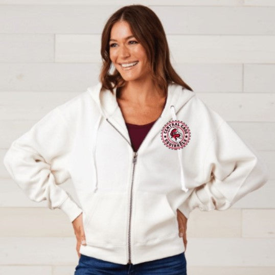 ENZA Ladies Full Zip Boxy Hood