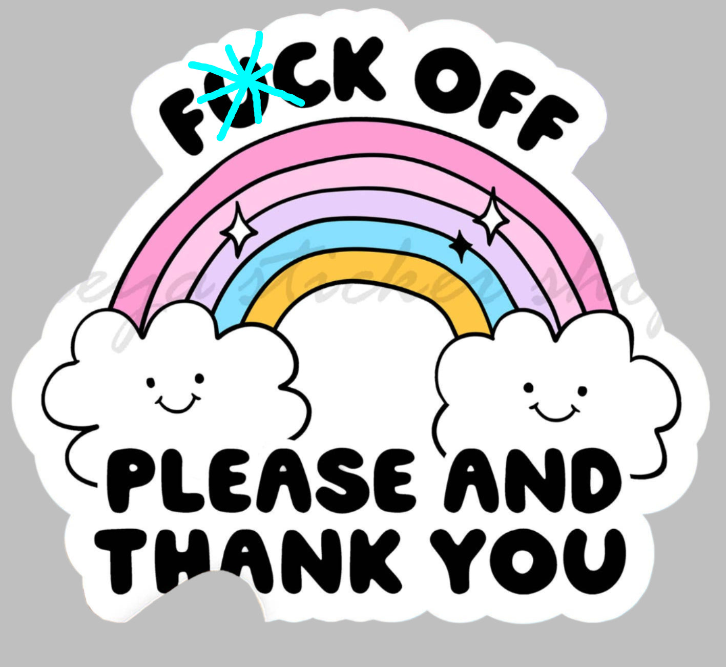 Please & thank you - sticker