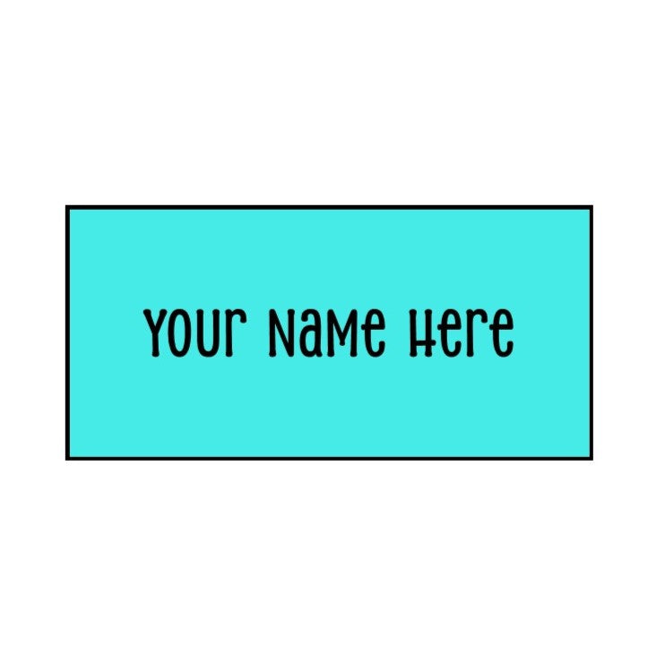 Custom Name & Personalization