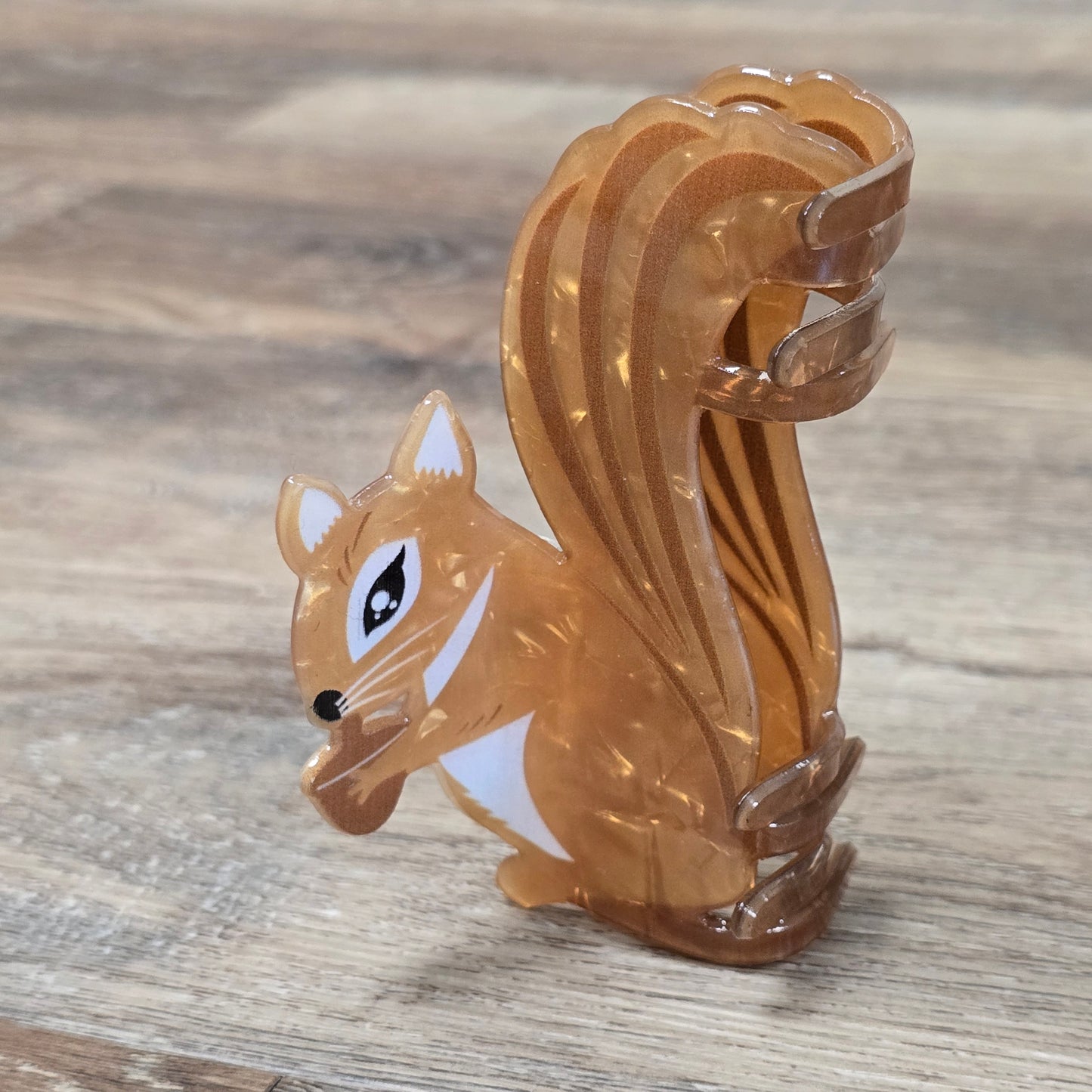 Acrylic Squirrel Hair Claw Clips