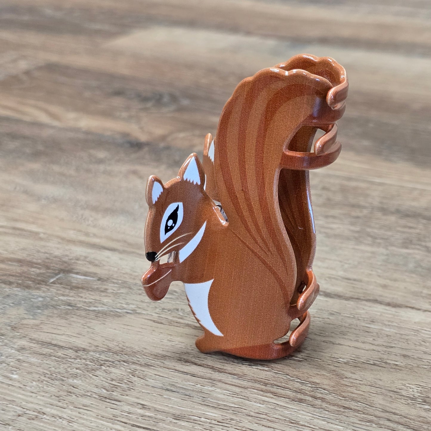 Acrylic Squirrel Hair Claw Clips