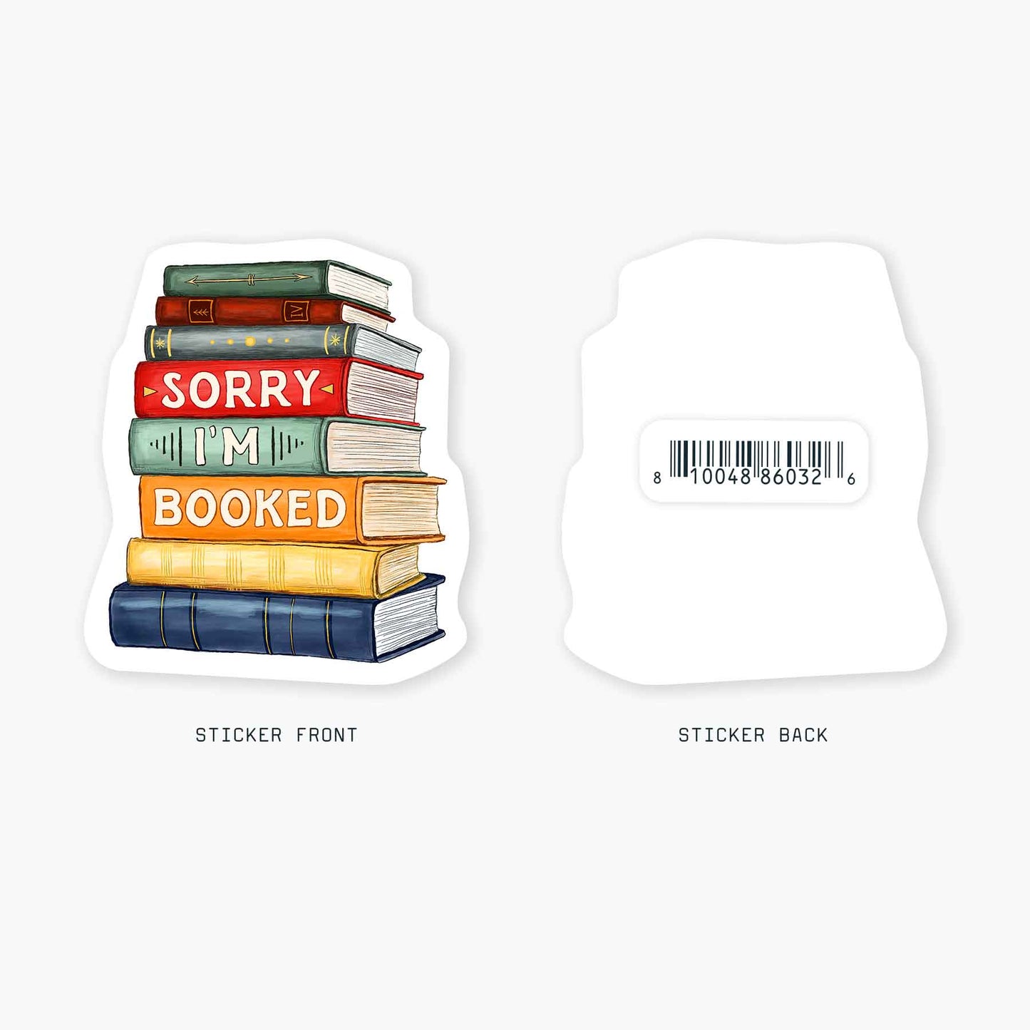 Booked - 3" Art Sticker