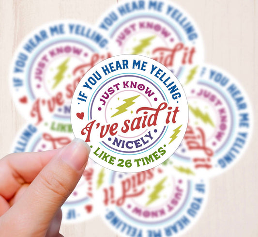 I Said It, Vinyl Sticker*