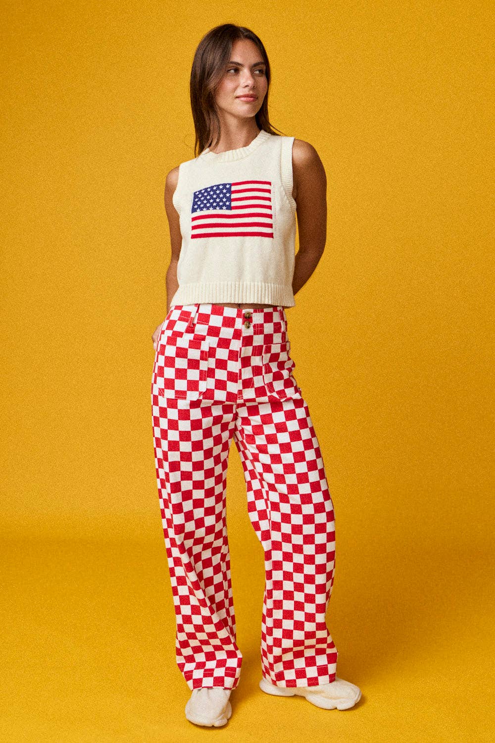 Red & White Checkered Pants!