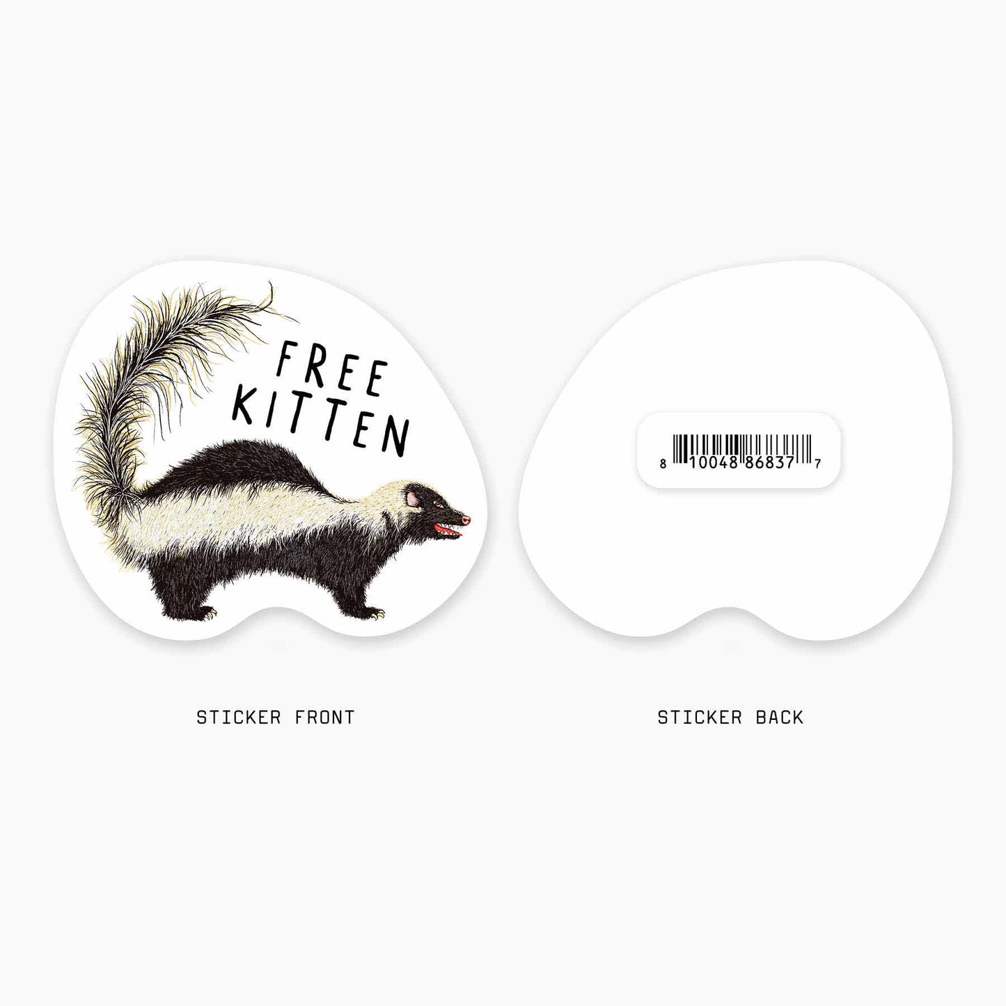 Free Kitten - 3” Art Sticker