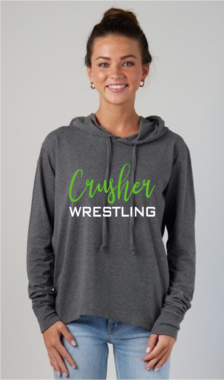 CRUSHER - Ladies Long Sleeve Hooded Tee~