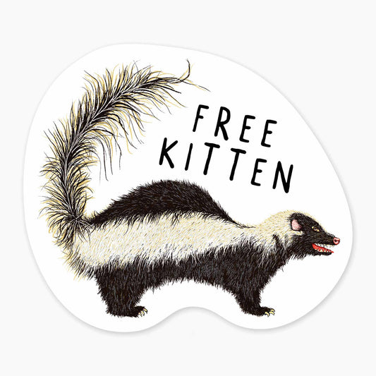 Free Kitten - 3” Art Sticker