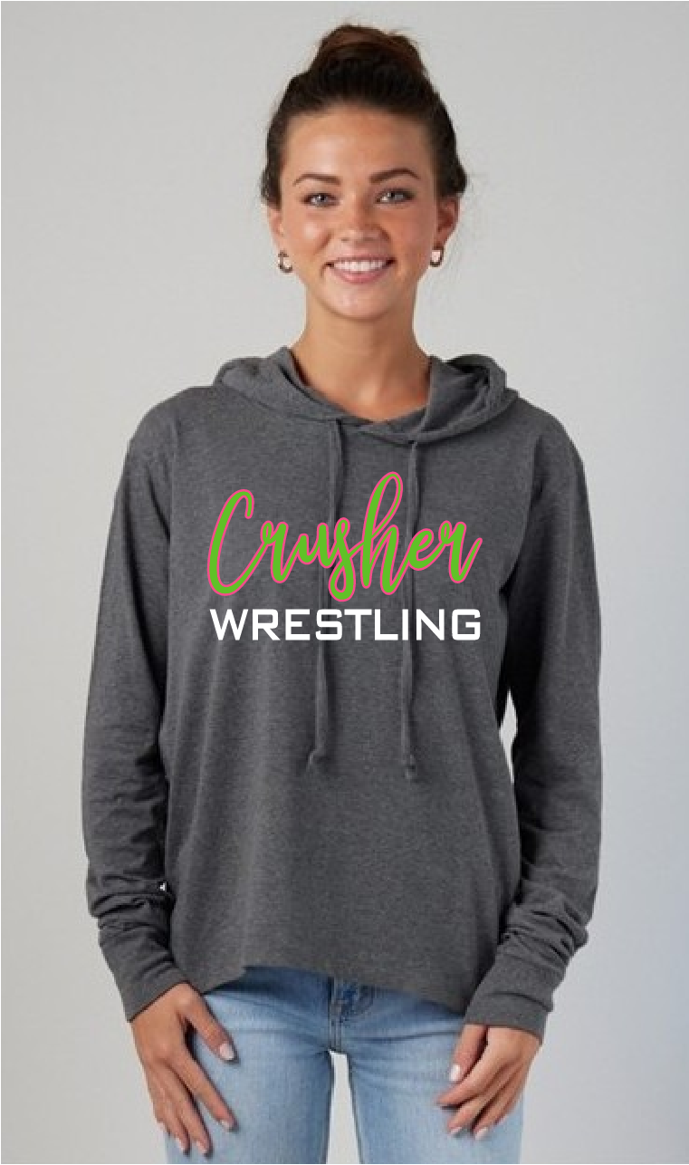 CRUSHER - Ladies Long Sleeve Hooded Tee~