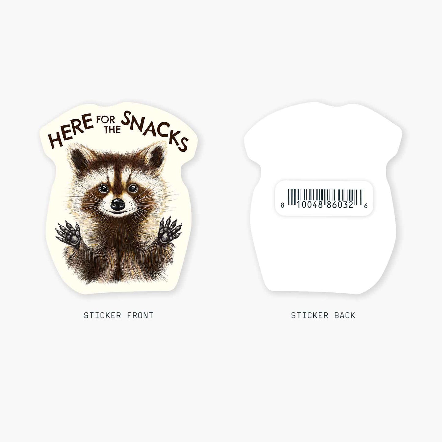 Snacks - 3" Art Sticker