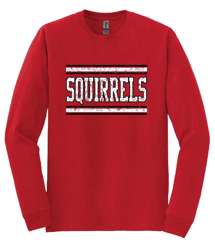NEW! Squirrels Image on Red